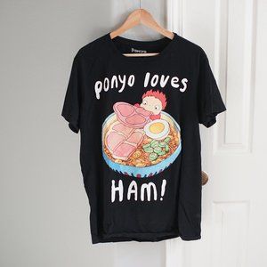 Ponyo Loves Ham Studio Ghibli Graphic Tee